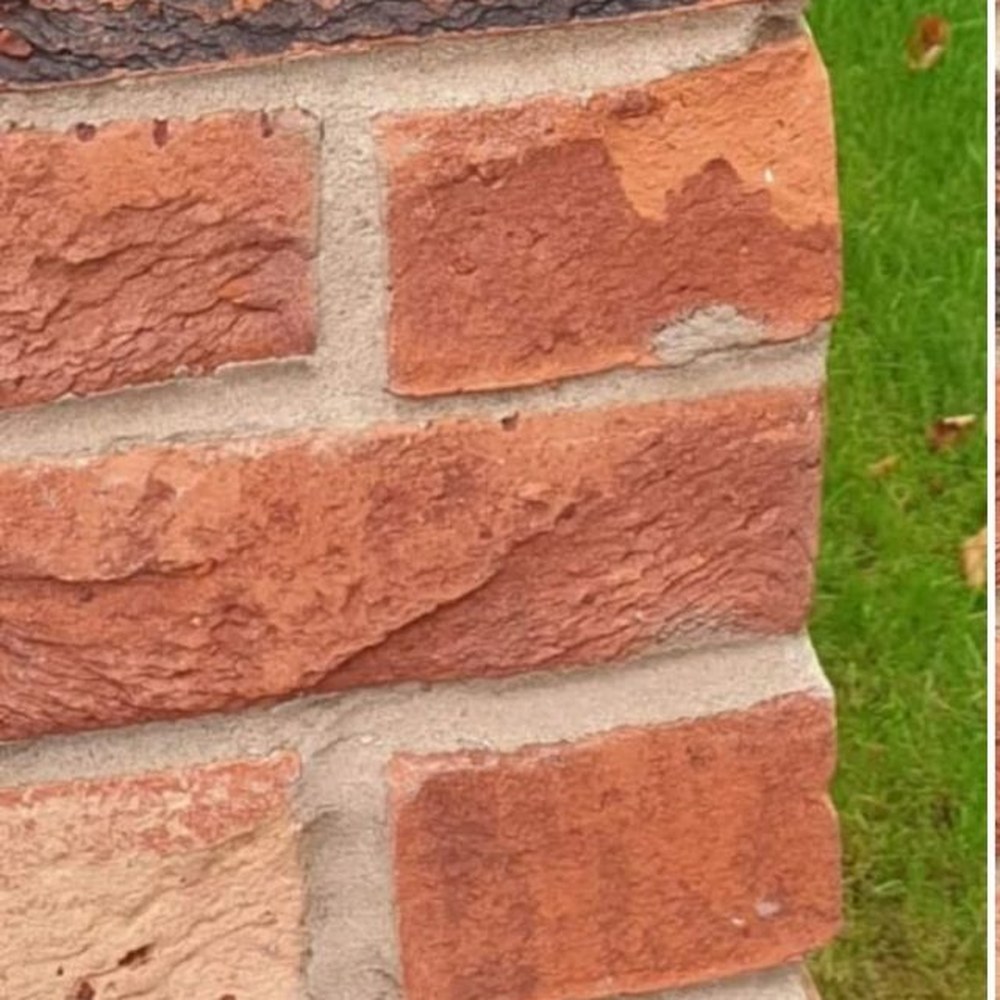 Brickwork repair — before