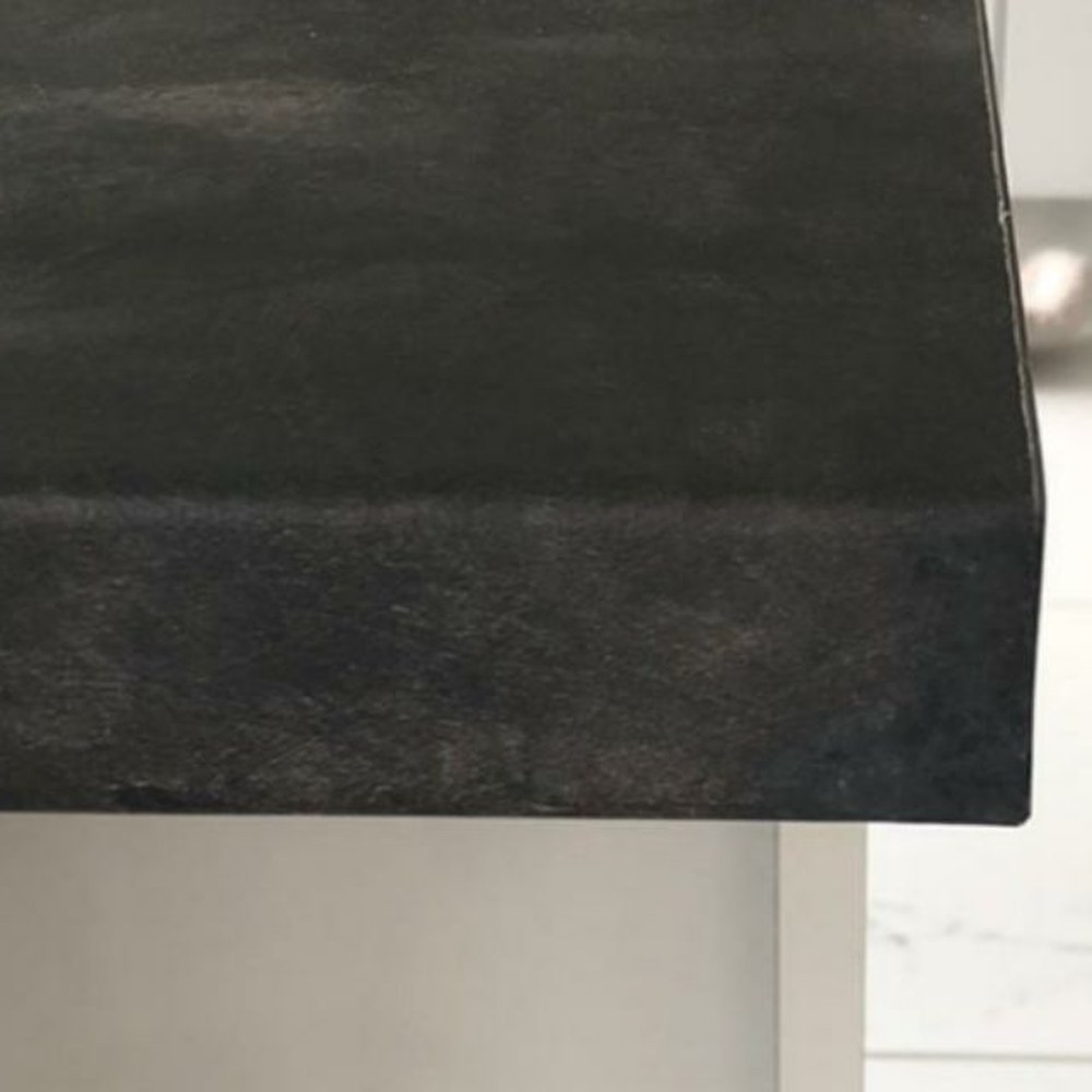 Black worktop edge repair — after